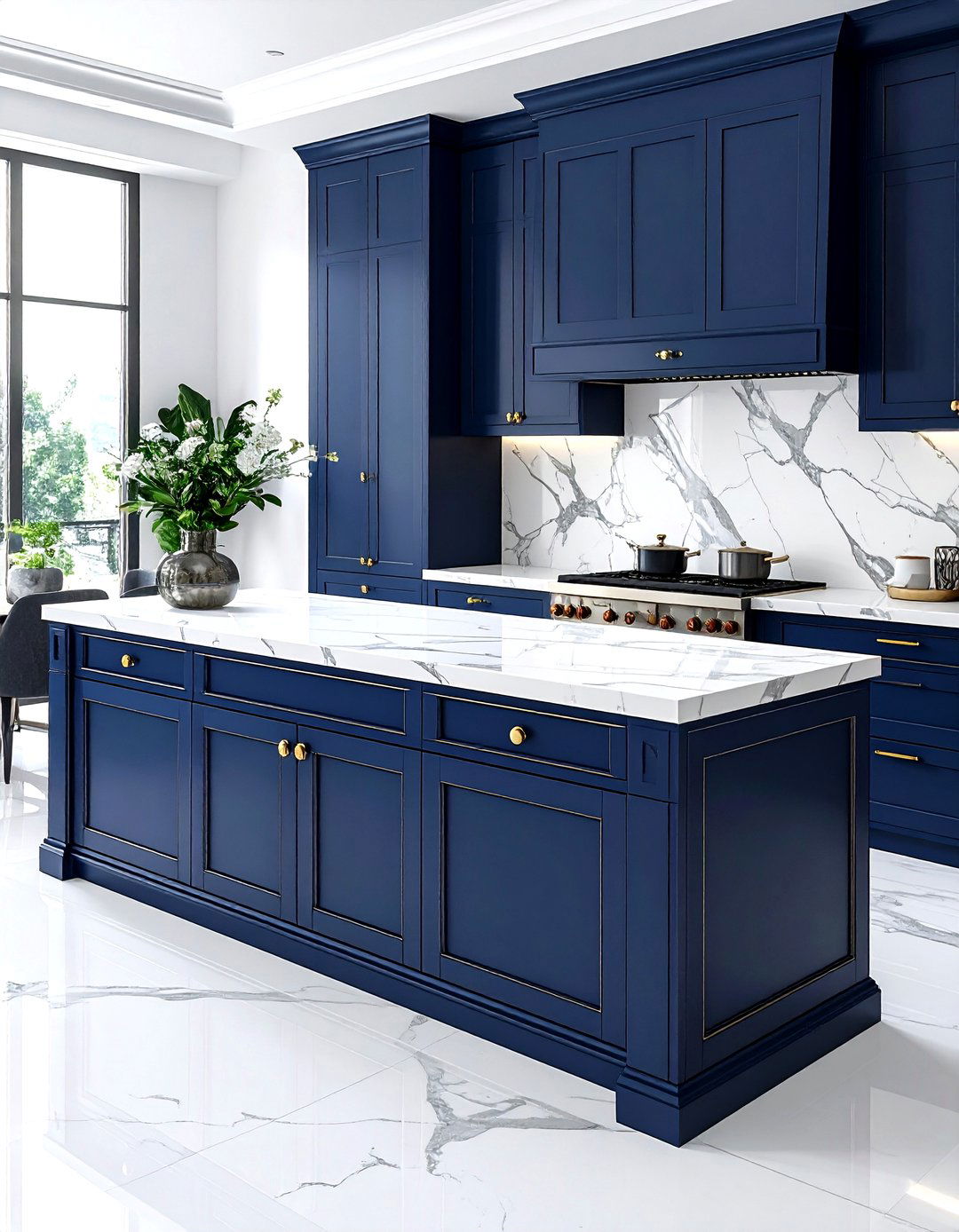 Dining room buffet with marble top - 30 dining room built-in buffet ideas