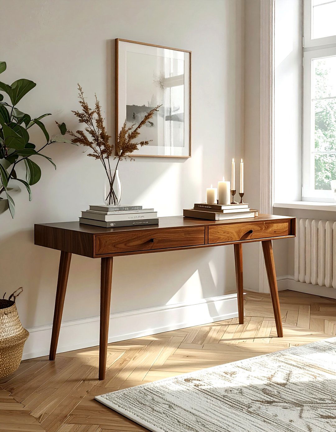 Dining room console table - 30 organized dining room ideas