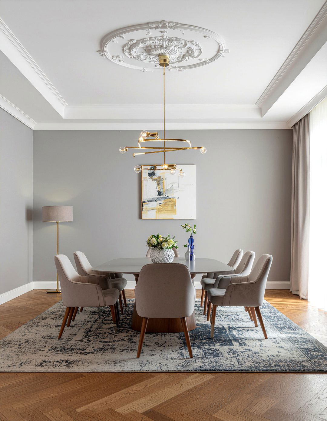 Dining room crown molding - 30 restored dining room ideas