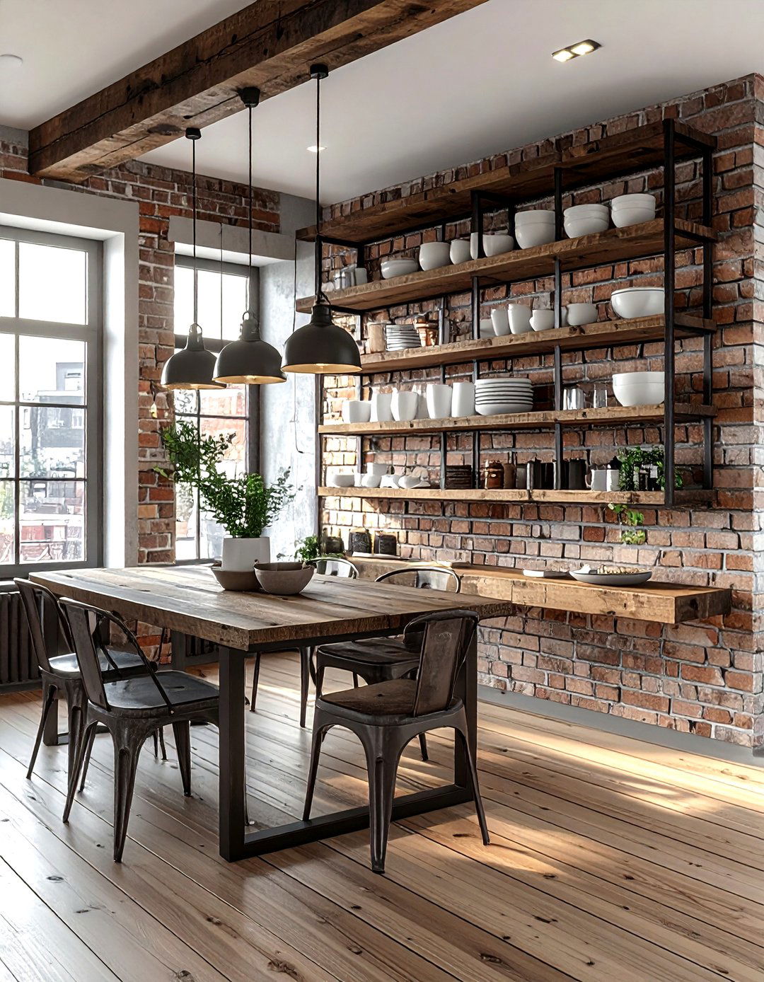 Dining room floating shelves - 30 dining room finishing touches ideas