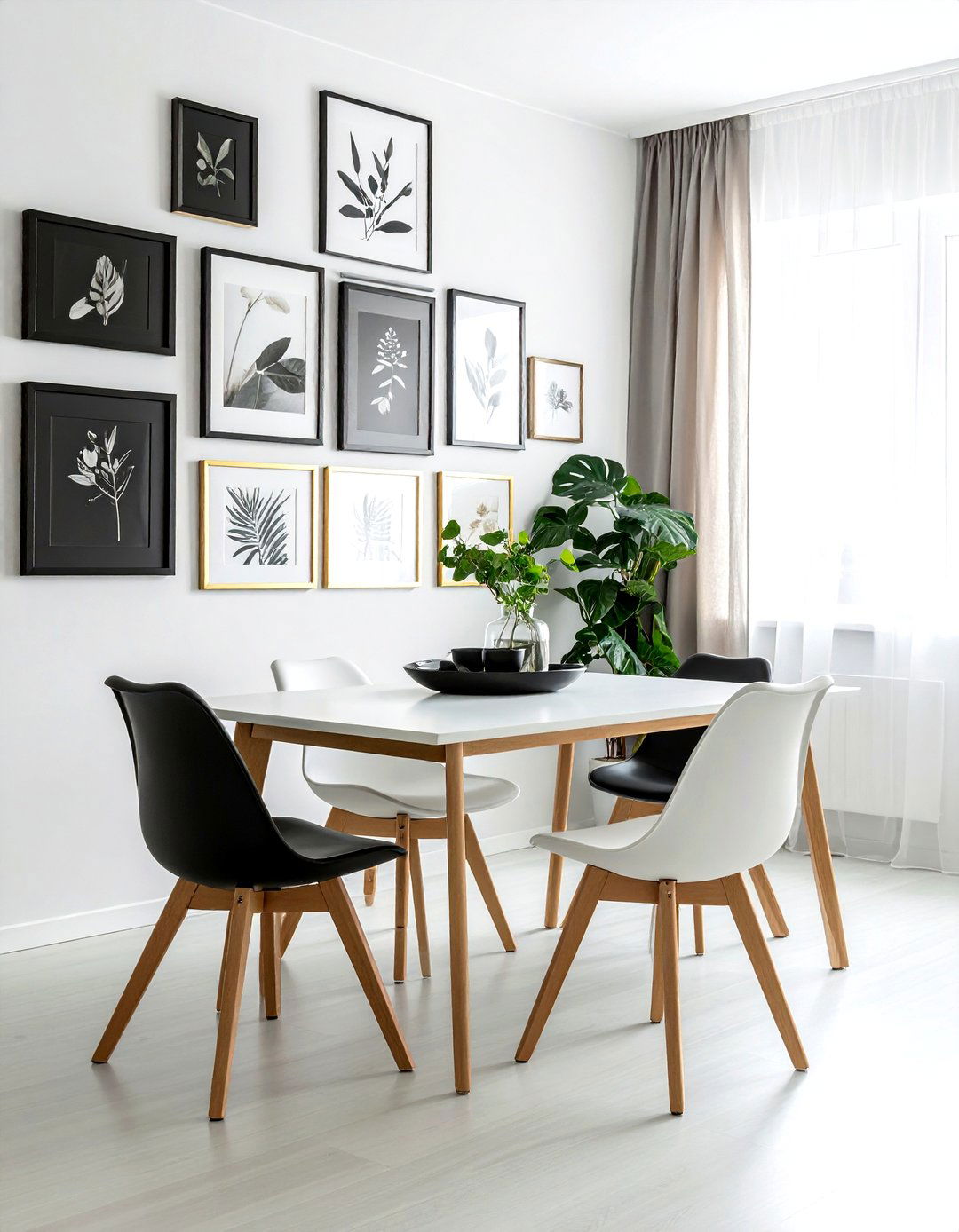 Dining room gallery wall - 30 inexpensive dining room ideas