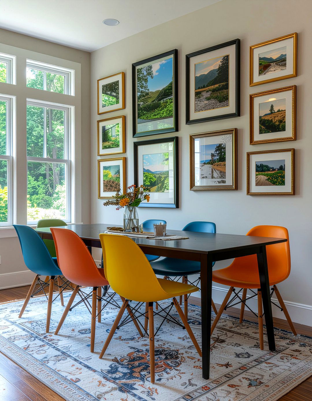 Dining room gallery wall - 30 restored dining room ideas