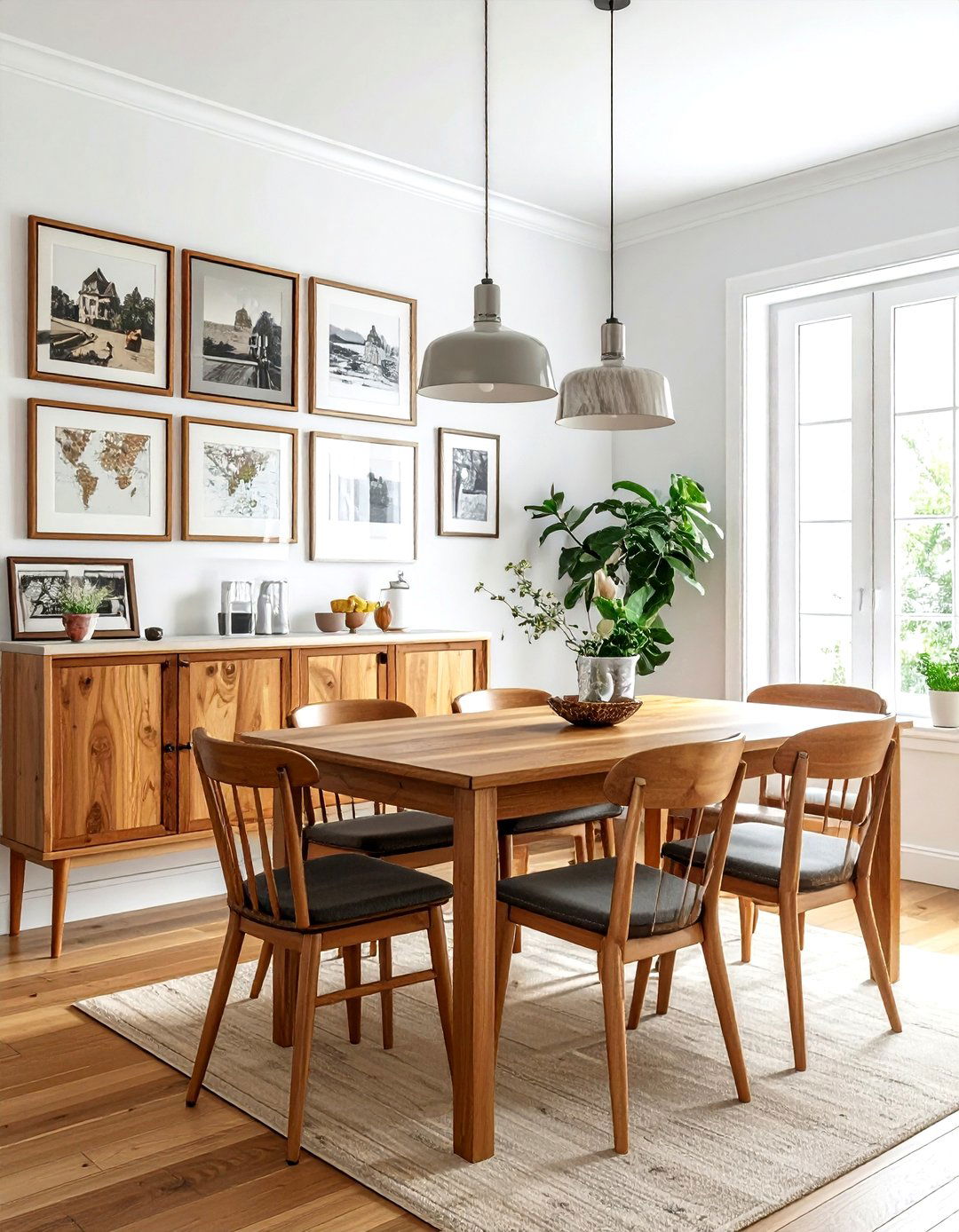 Dining room gallery wall - 30 dining room finishing touches ideas