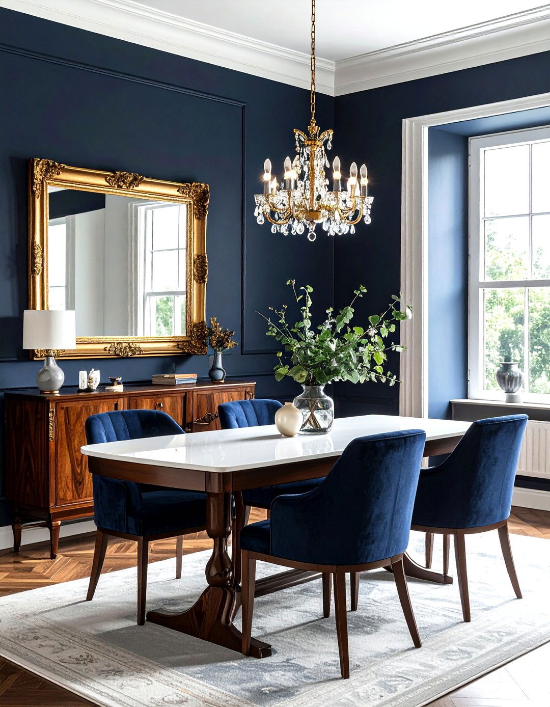 Dining room mirror decor - 30 dining room finishing touches ideas