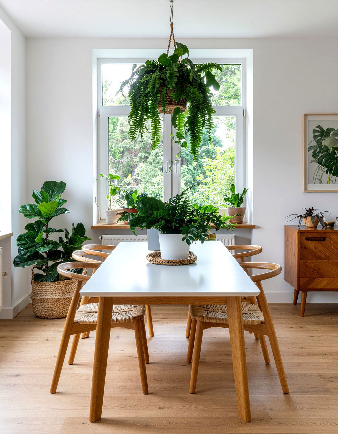 Dining room plants - 30 bright dining room ideas