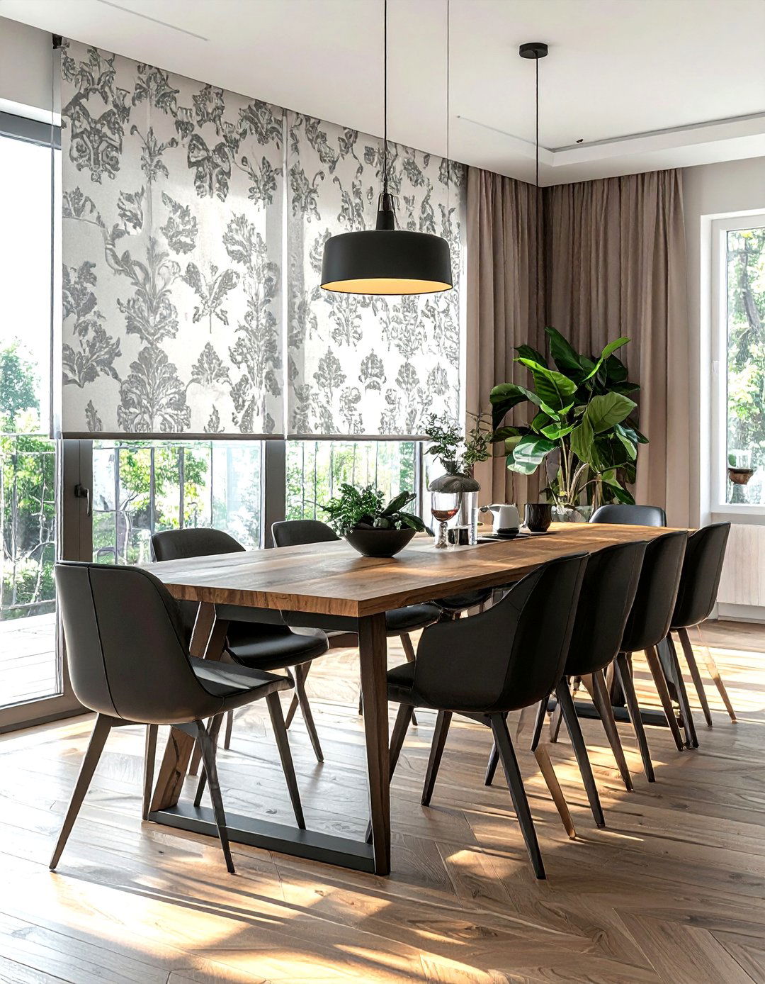 Dining room roman shade - 30 roman shade ideas