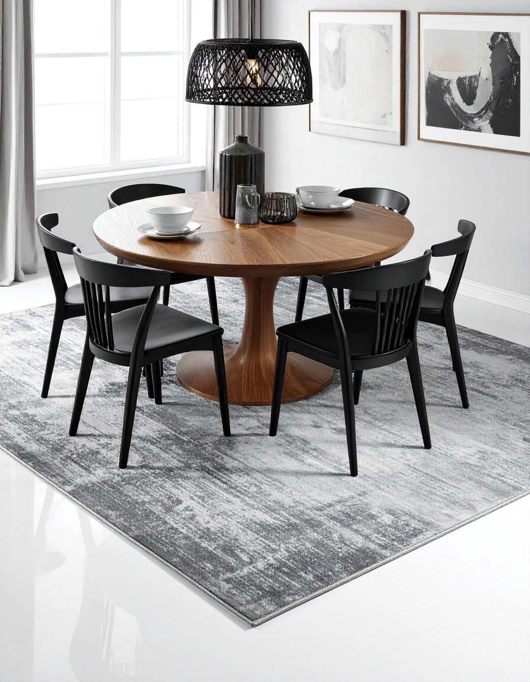 Dining room rug - 30 washable rug ideas
