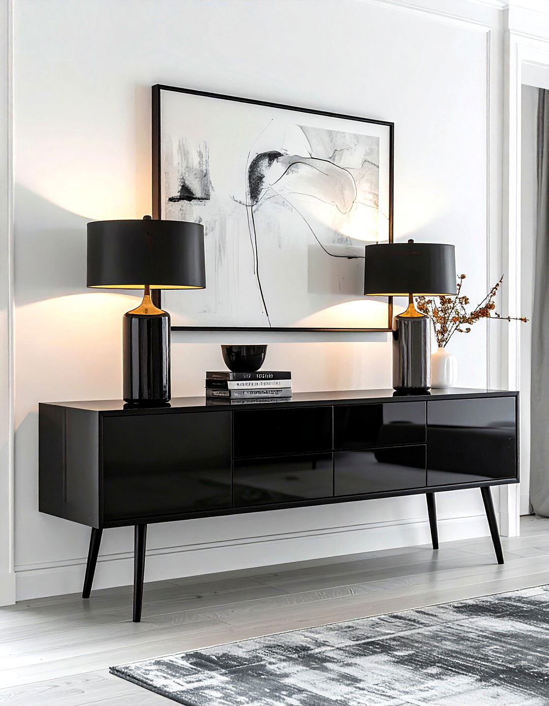 Dining room sideboard styling - 30 dining room finishing touches ideas