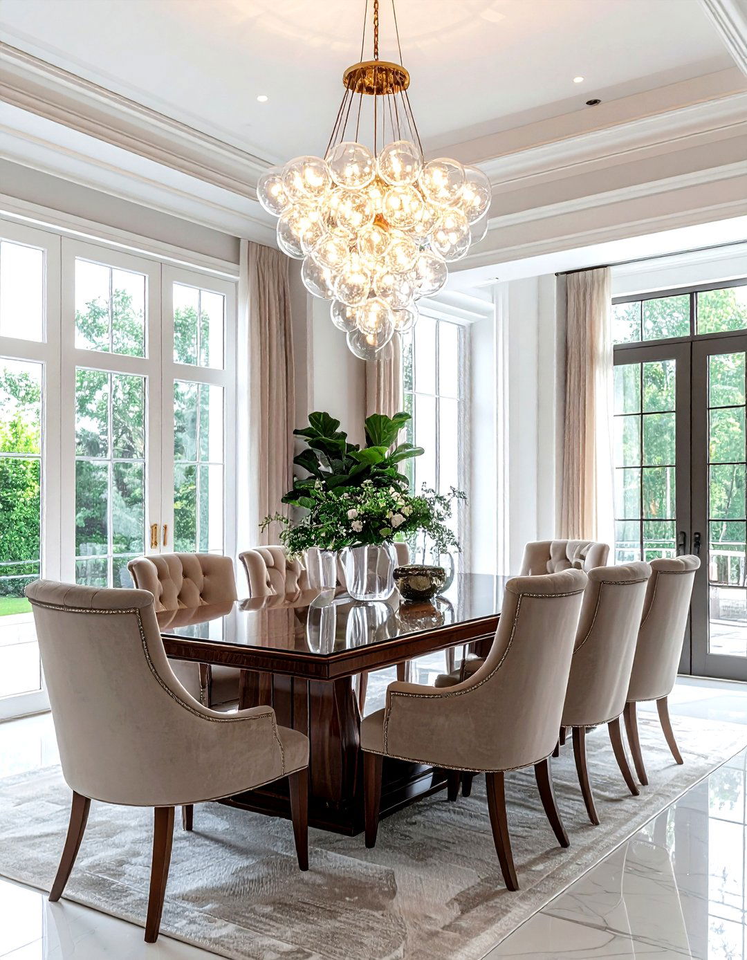 Dining room statement lighting - 30 dining room finishing touches ideas