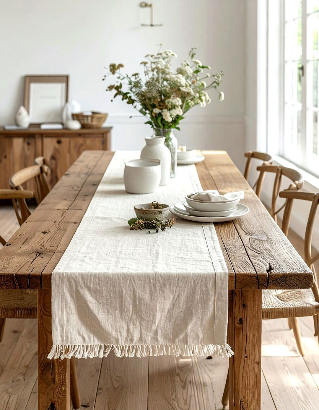 Dining room table runner - 30 dining room finishing touches ideas