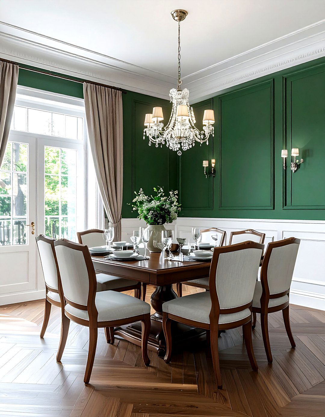 Dining room wainscoting - 30 dining room finishing touches ideas