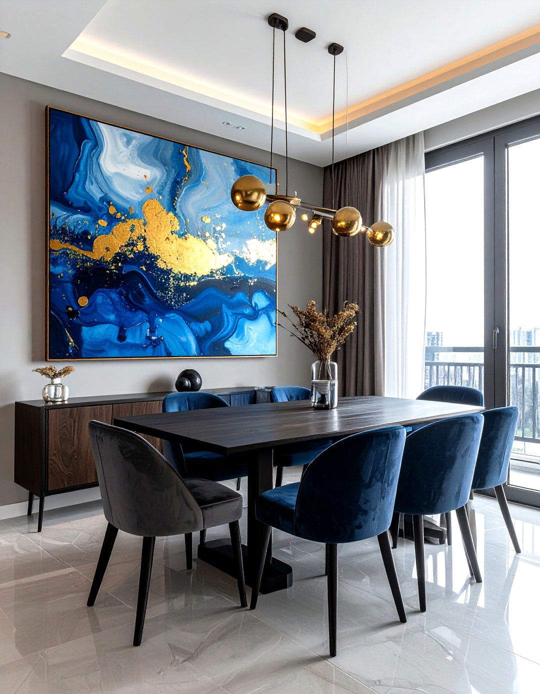 Dining room wall art - 30 dining room finishing touches ideas
