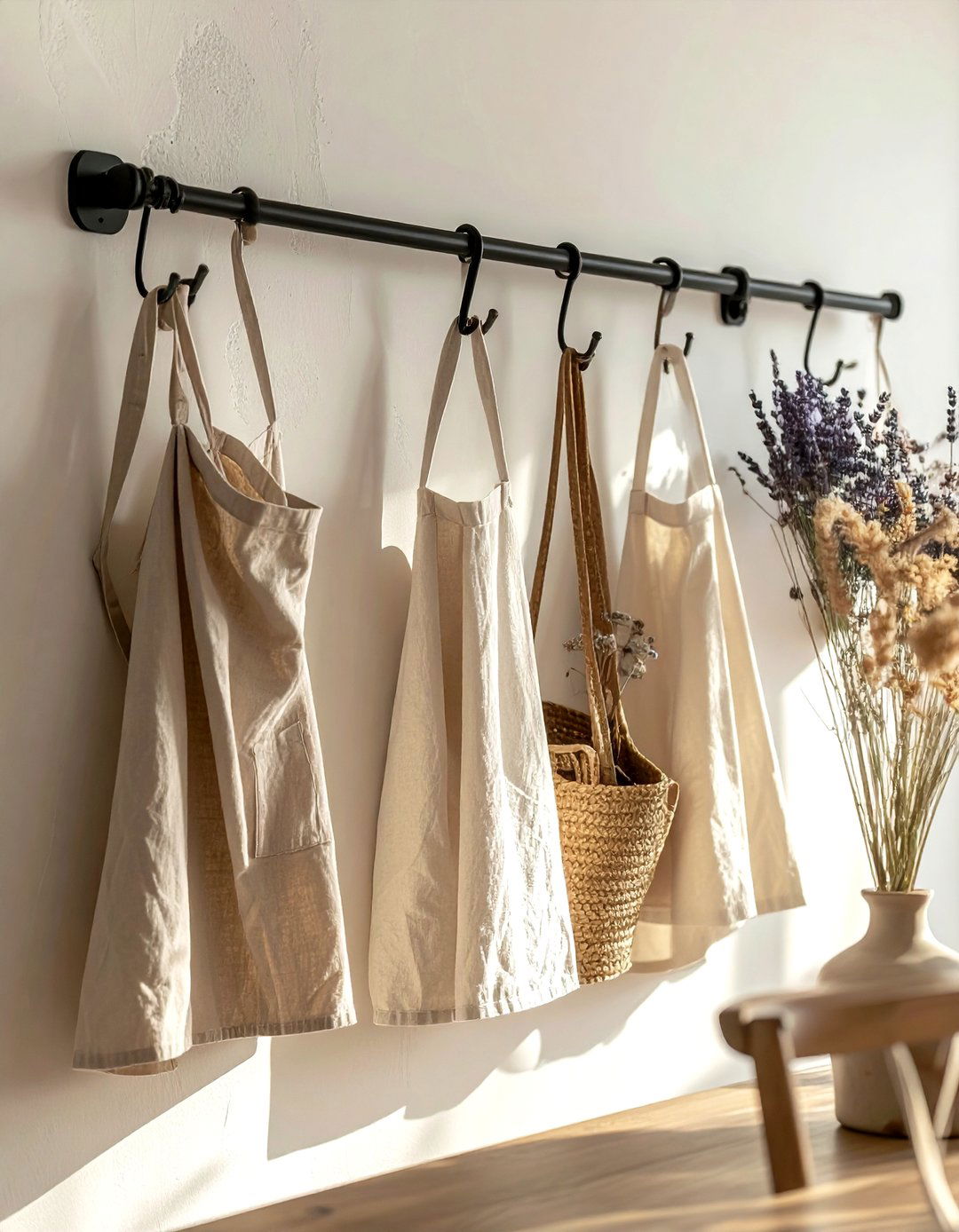 Dining room wall hooks - 30 organized dining room ideas