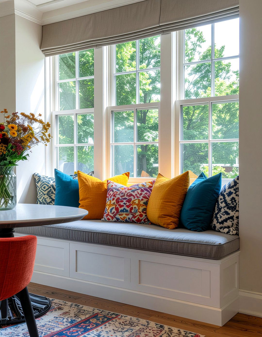 Dining room window seat - 30 restored dining room ideas