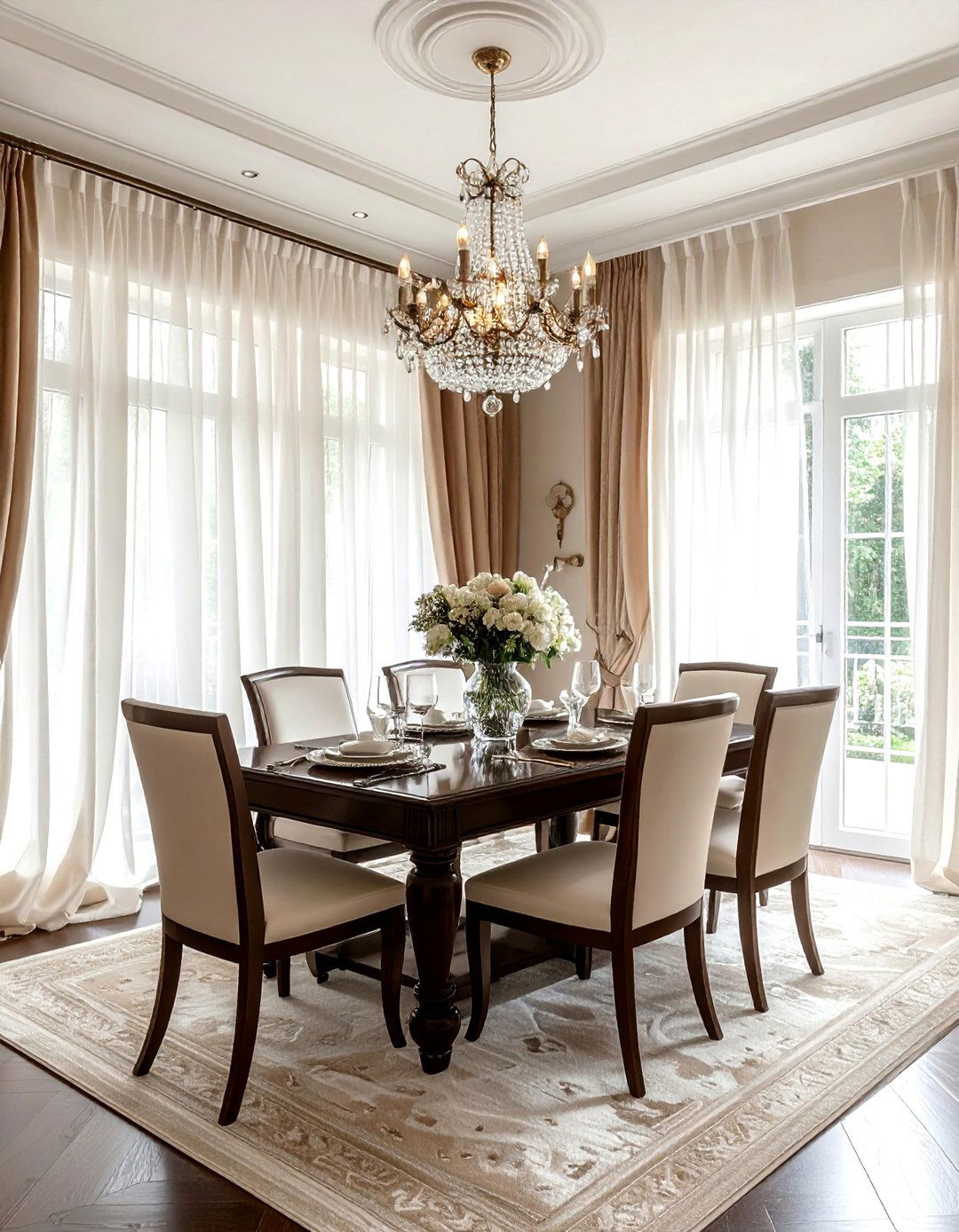 Dining room window treatments - 30 inexpensive dining room ideas
