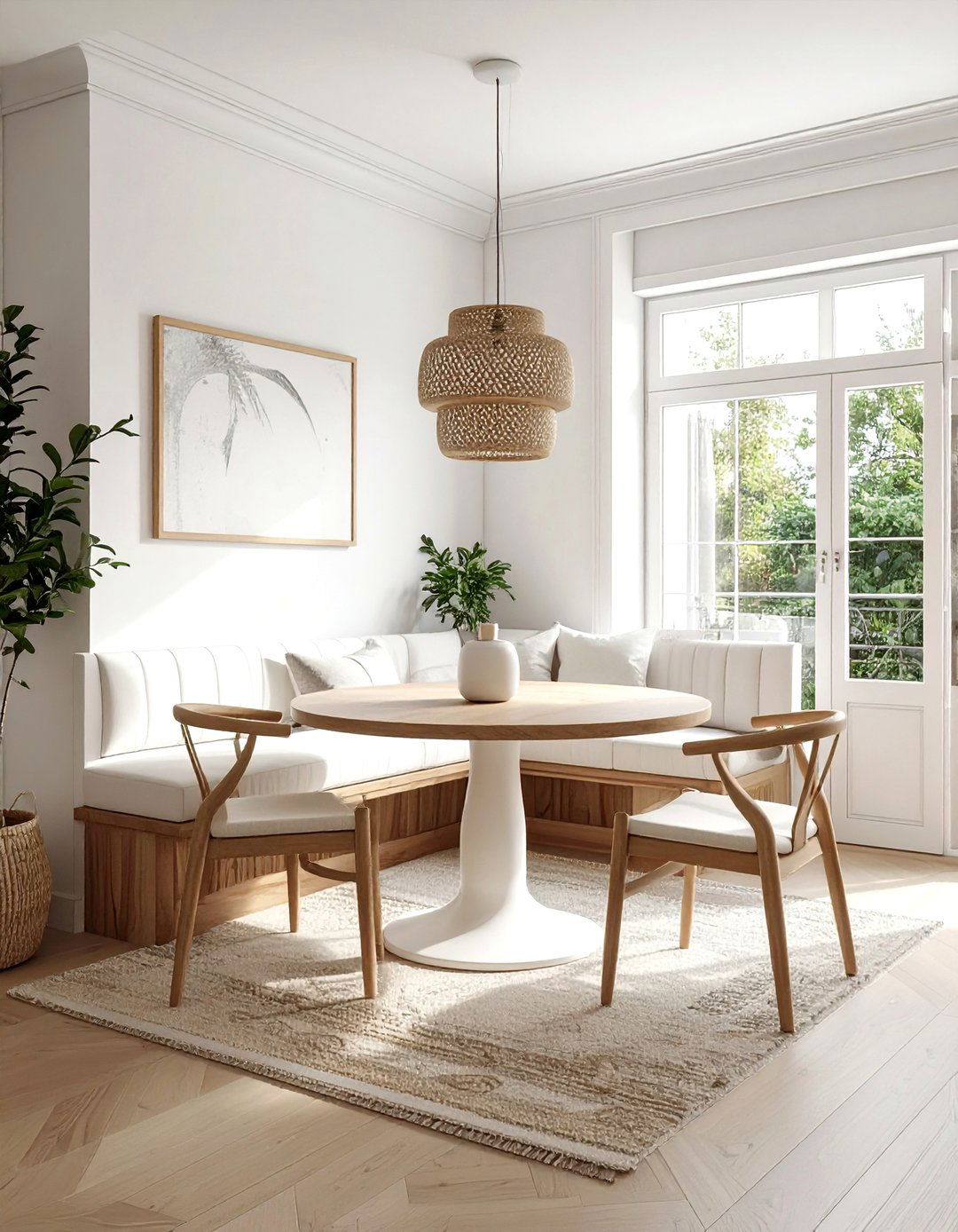 Dining room with banquette seating - 30 dining room arrangement ideas