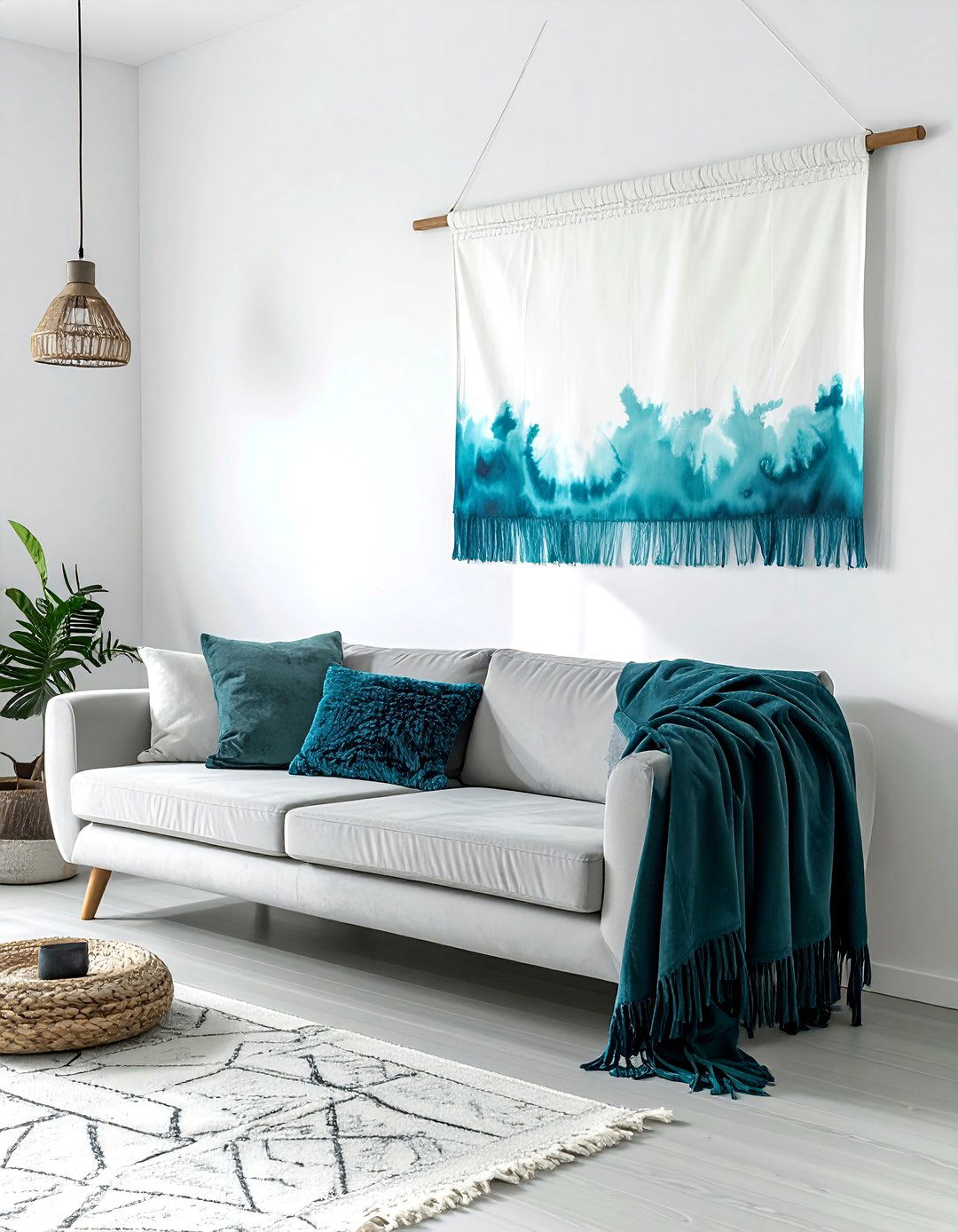 Dip Dye Wall Hanging - 30 woven wall hanging ideas
