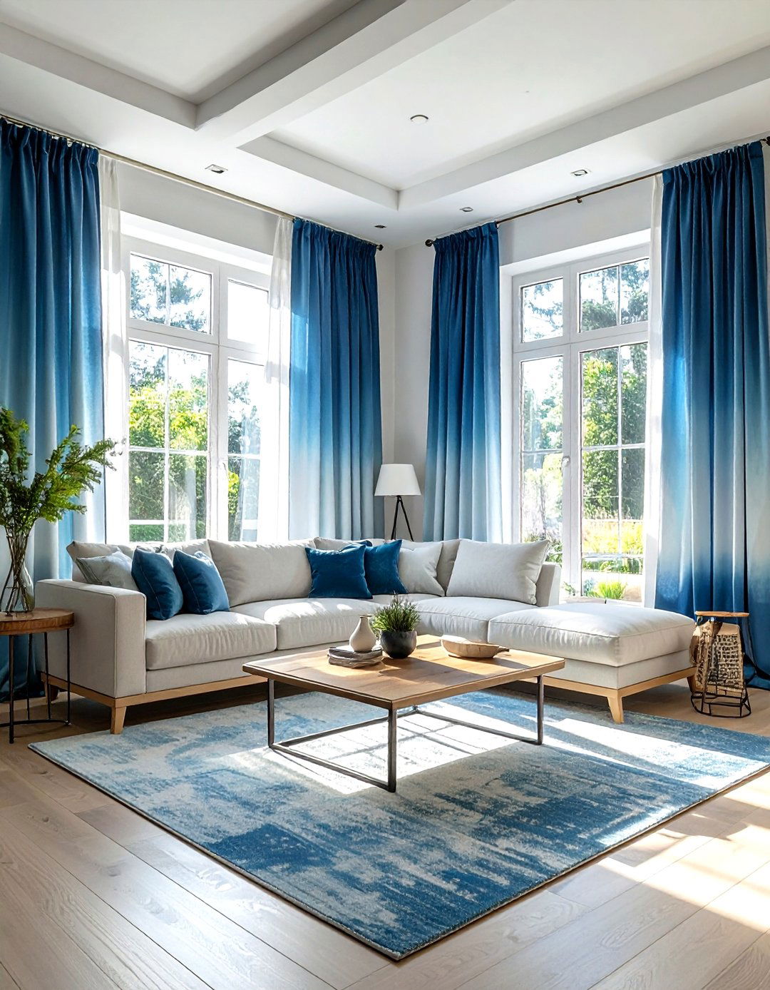 Dip Dyed Curtains - 30 DIY decor ideas