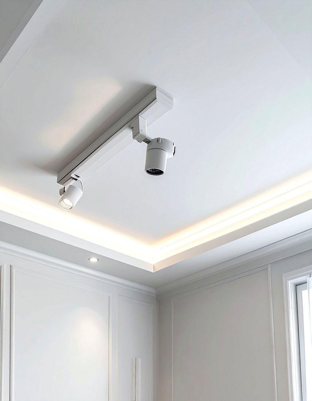 Directional Ceiling Spotlight - 30 living room task lighting ideas