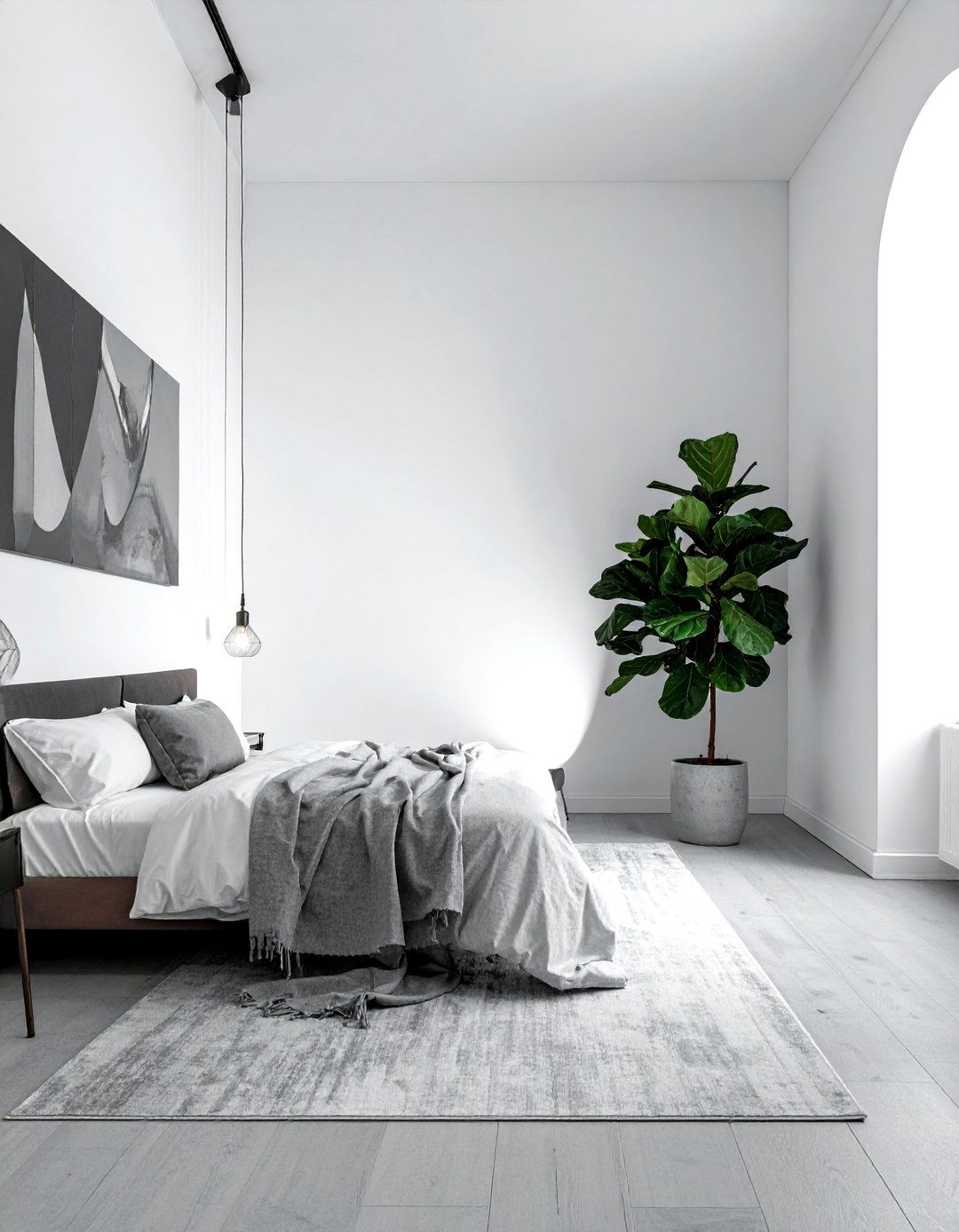 Directional spot light - 30 bedroom layered lighting ideas