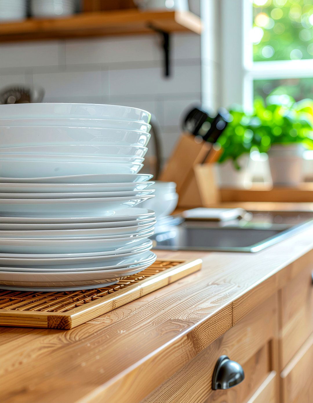 Dish Drying Rack - 30 affordable kitchen ideas