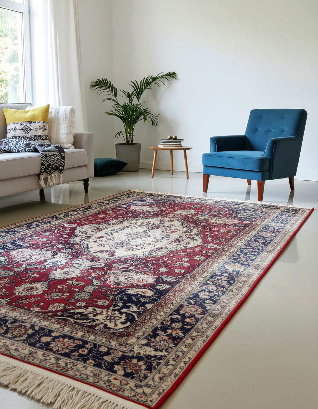 Distressed Antique Persian Rug - 30 living room Persian rugs