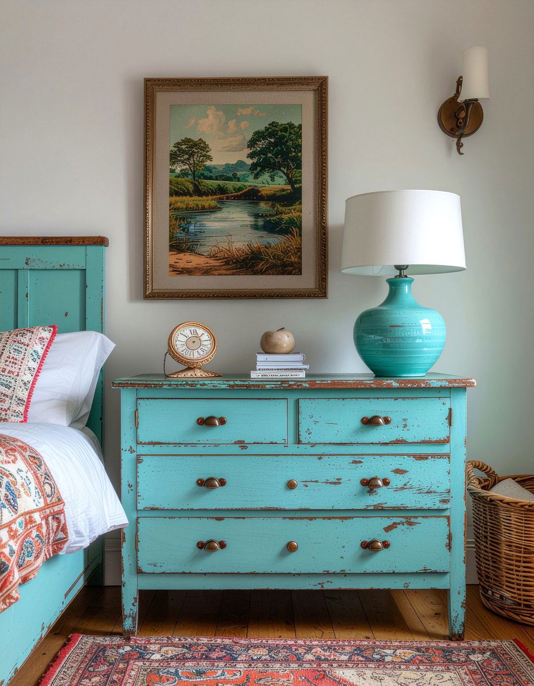 Distressed Furniture Finish - 30 Mexican bedroom ideas