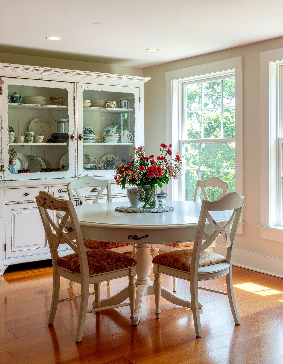 Distressed Furniture - 30 rustic farmhouse dining room ideas