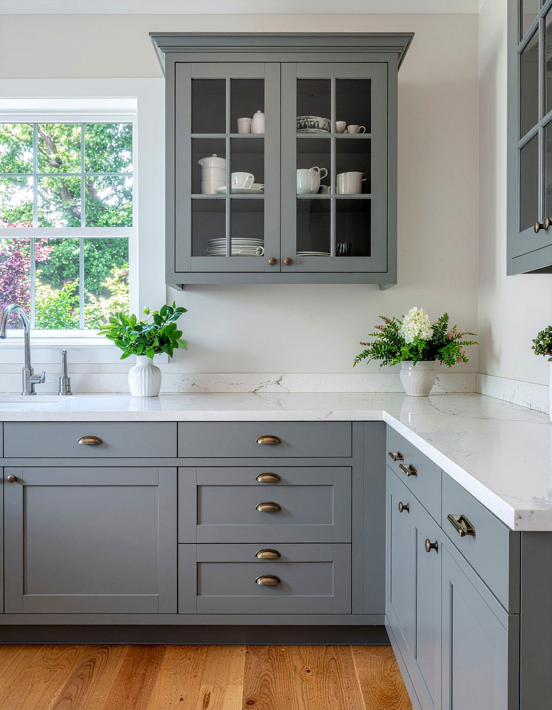 Distressed Gray Kitchen Cabinets - 30 gray kitchen cabinet ideas