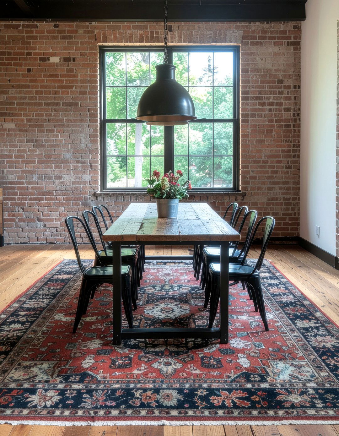 Distressed Persian Rug - 30 Persian rug dining room ideas