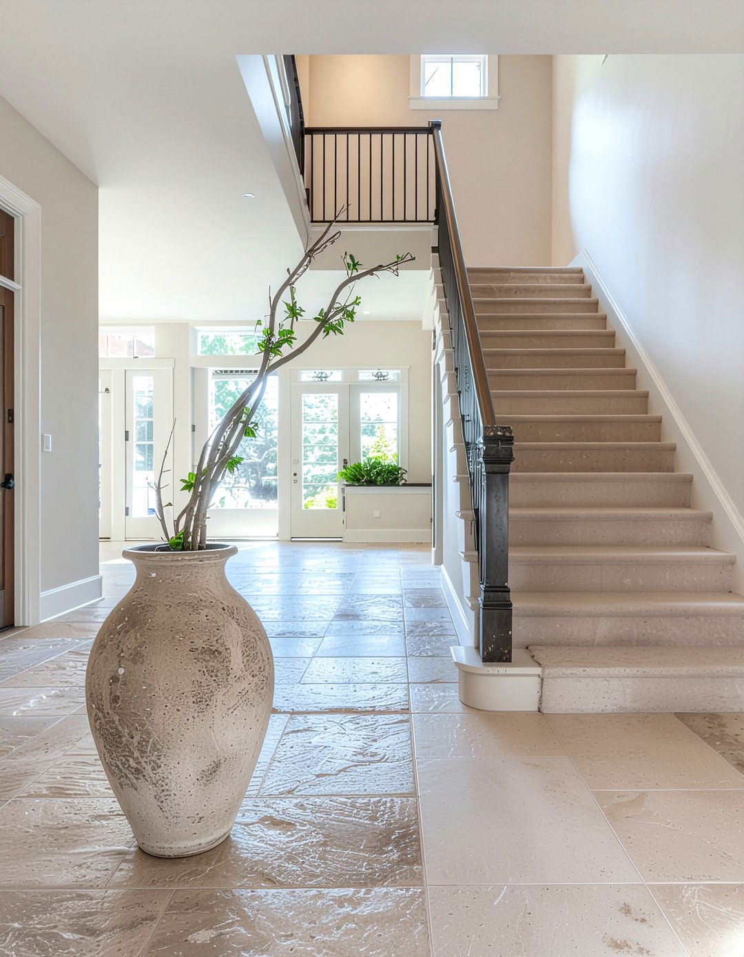Distressed Stone Floor Vase - 30 floor vase ideas