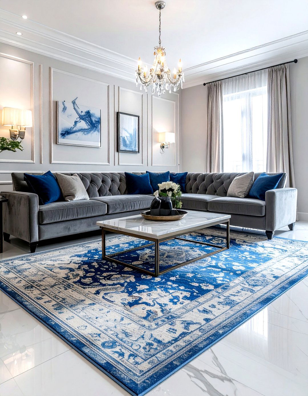 Distressed Traditional Rug - 30 area rug ideas