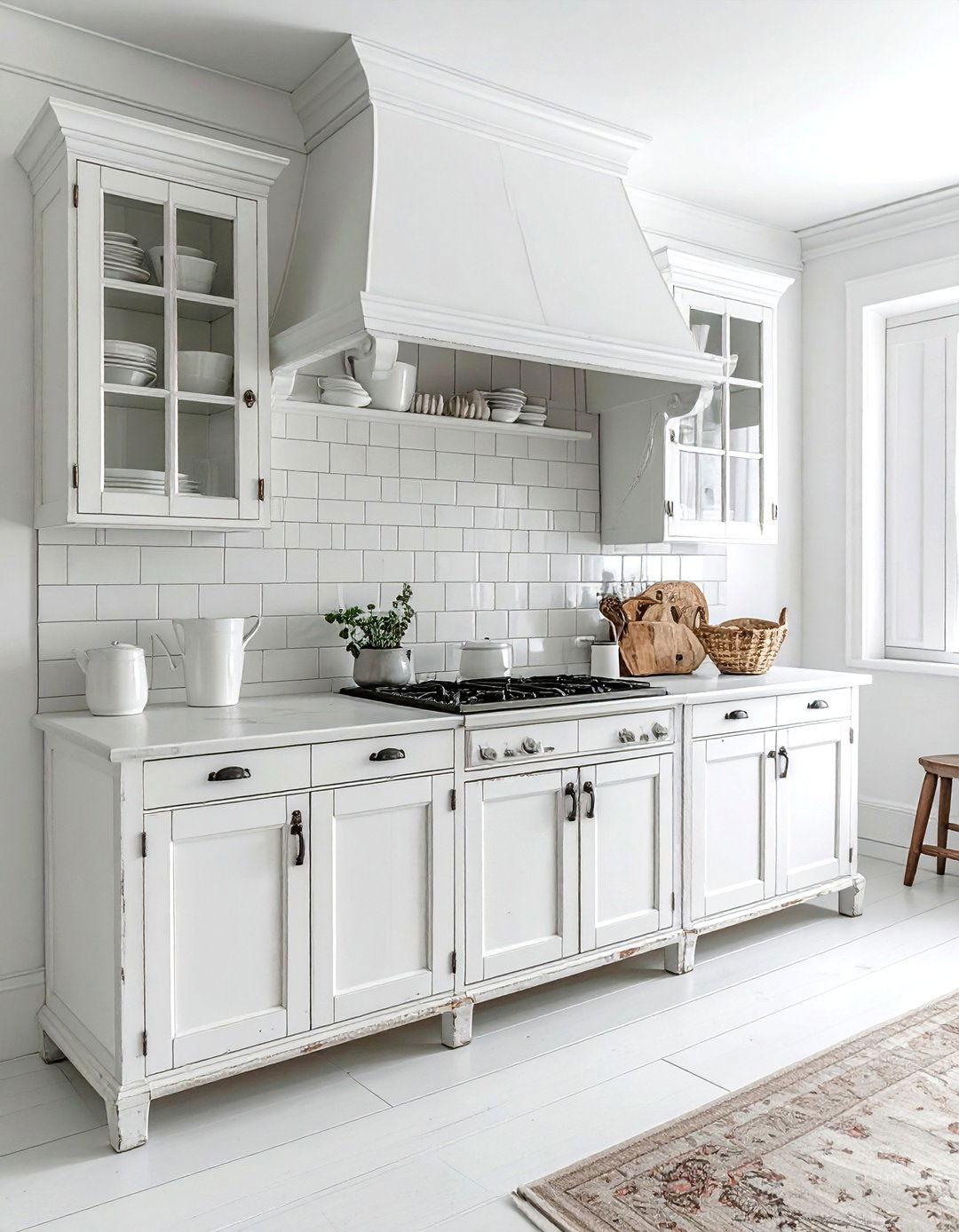 Distressed White Kitchen Furniture - 30 French country kitchen ideas