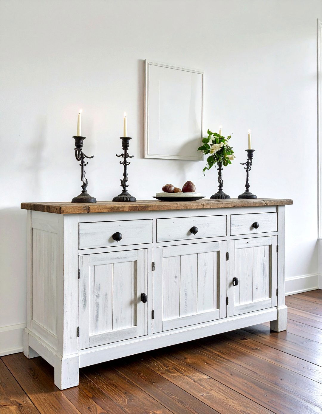 Distressed Wood Dining Room Server - 30 wood buffet dining room ideas