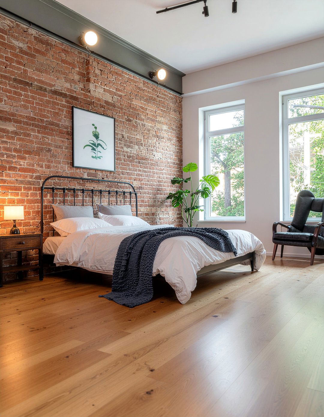 Distressed Wood Floor - 30 bedroom hardwood floors