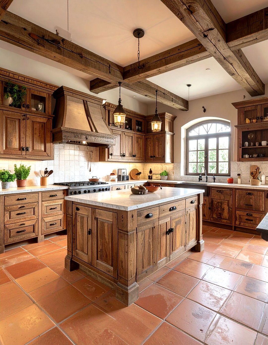 Distressed Wood Kitchen - 30 wood tone kitchen ideas