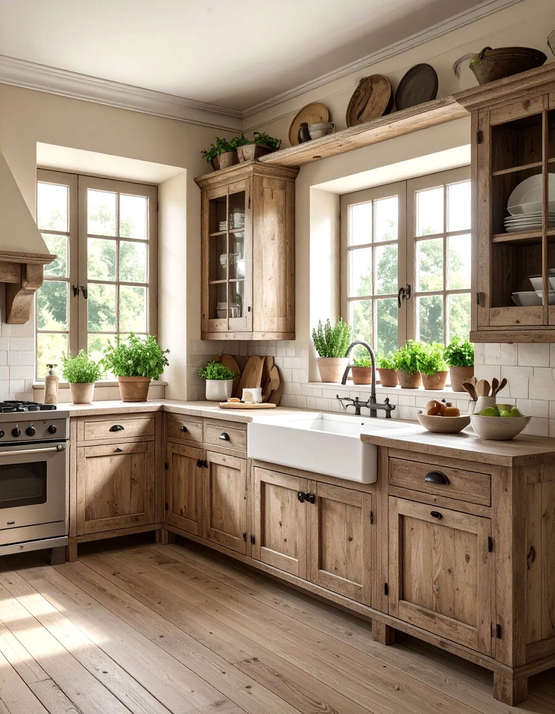 Distressed Wood Kitchen Cabinets - 30 wood kitchen cabinet ideas