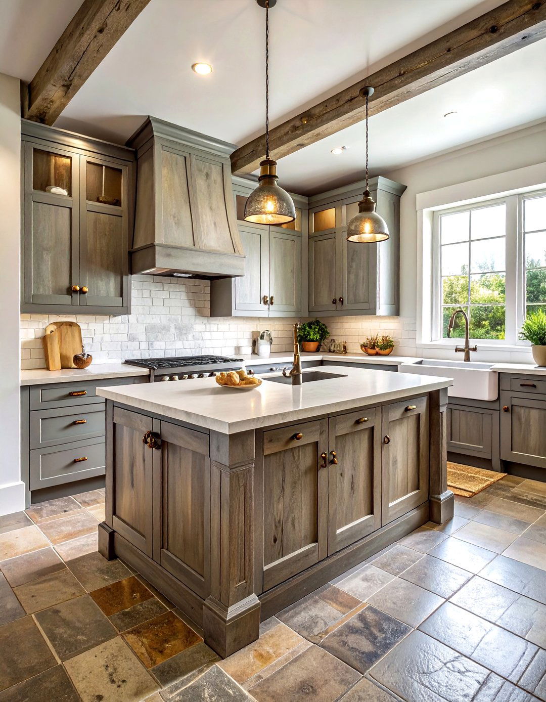 Distressed Wood Kitchen - 30 wood kitchen ideas