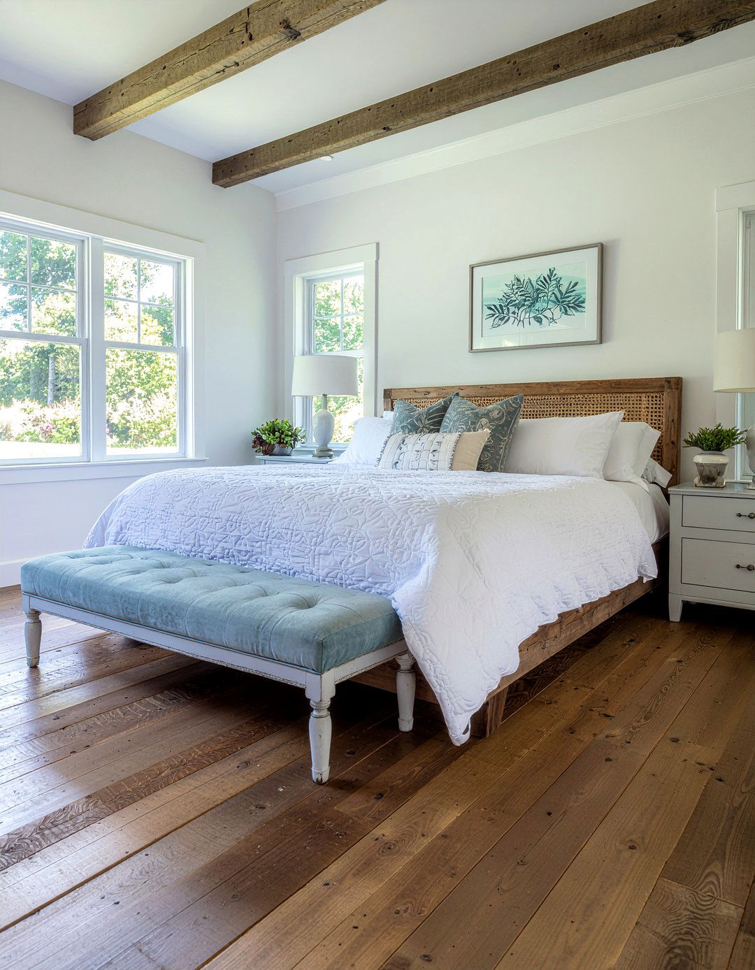 Distressed Wood Tile - 30 bedroom tile designs