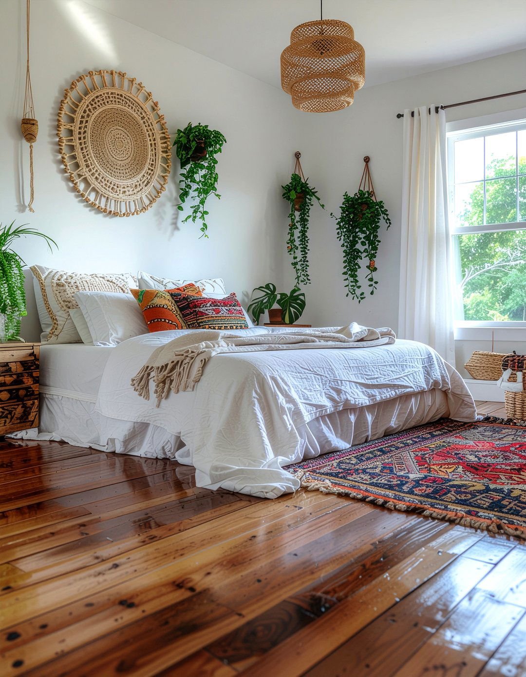 Distressed bamboo flooring - 30 bedroom bamboo flooring ideas