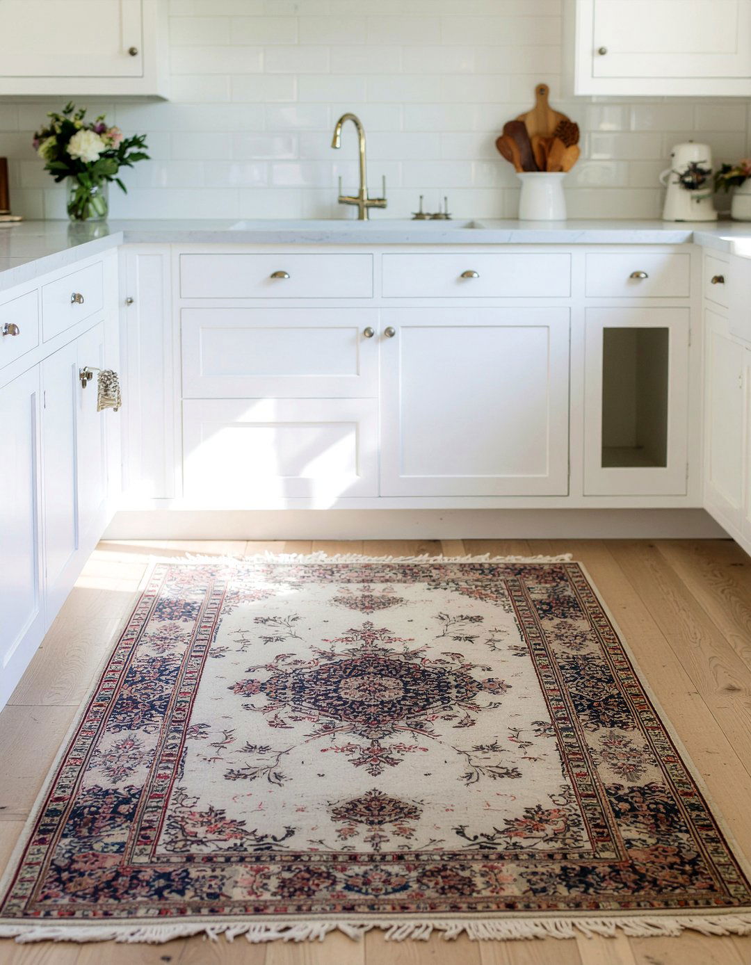 Distressed kitchen rug - 30 kitchen rug ideas