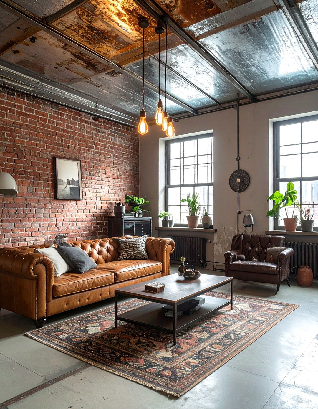 Distressed tin ceiling - 30 living room tin ceiling ideas