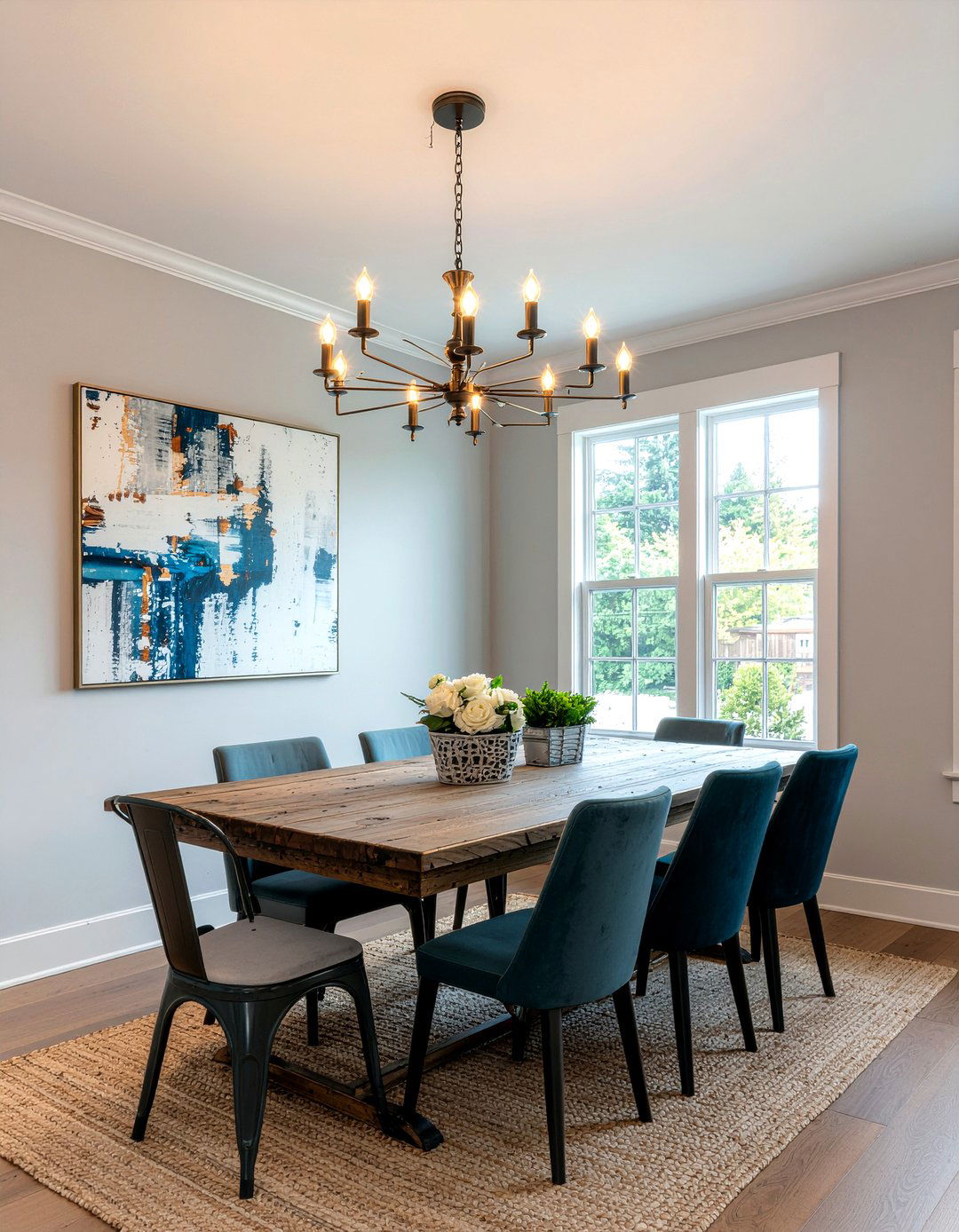 Distressed wood chandelier dining room - 30 rustic chandelier dining room ideas