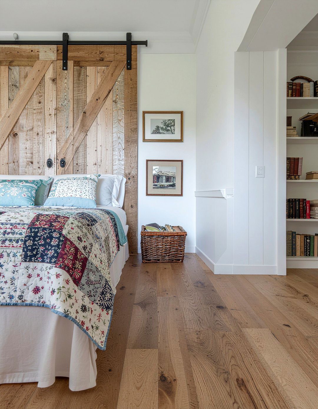 Distressed wood vinyl floors - 30 bedroom vinyl flooring ideas