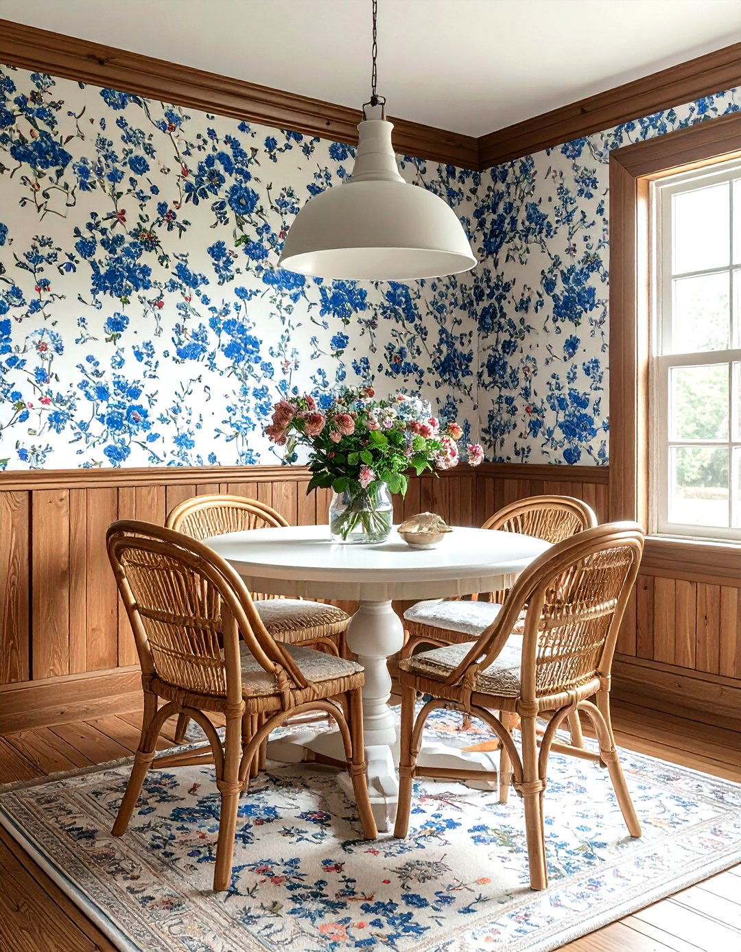 Ditsy Floral Dining Room - 30 floral dining room ideas
