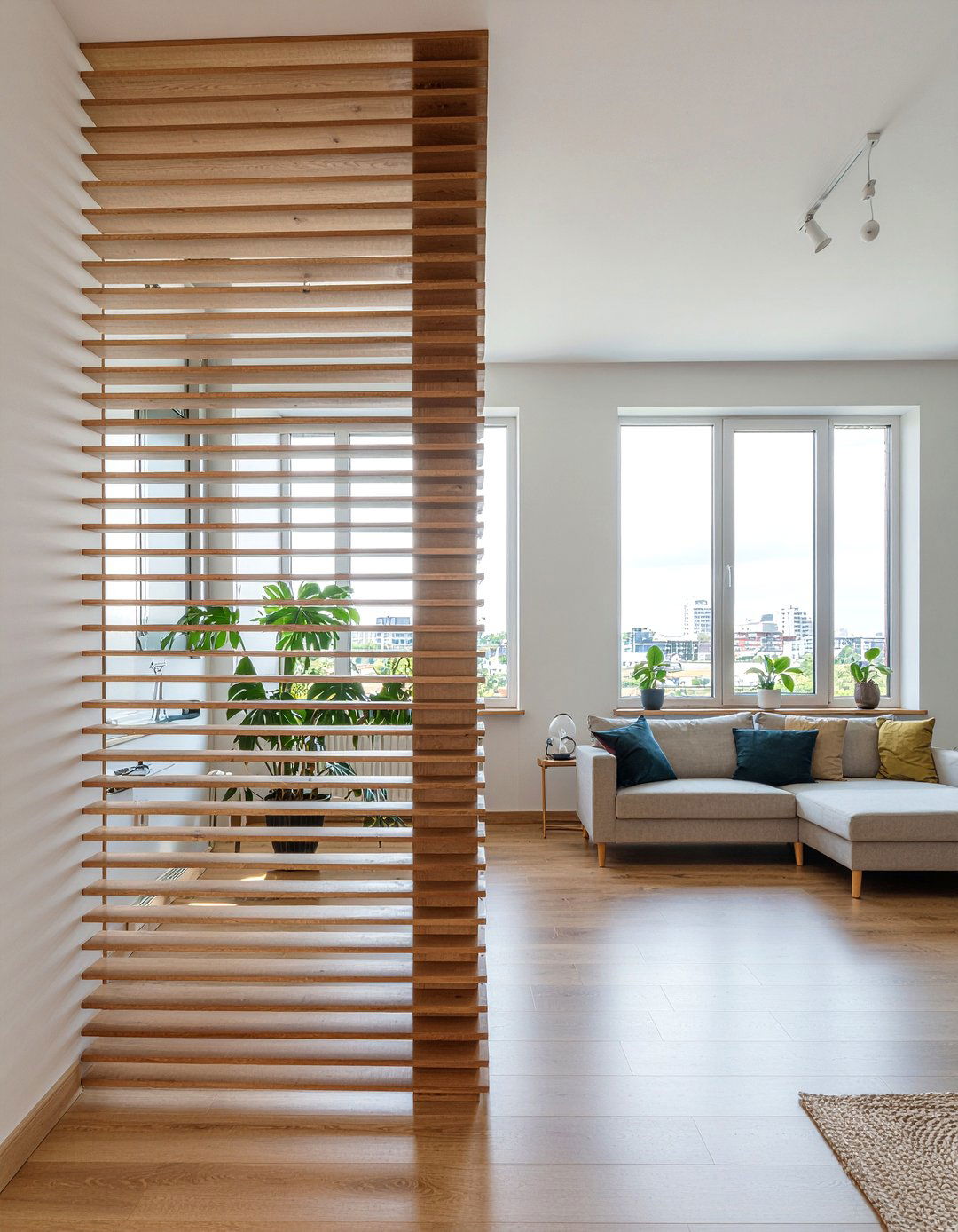 Divider Column - 30 living room column ideas