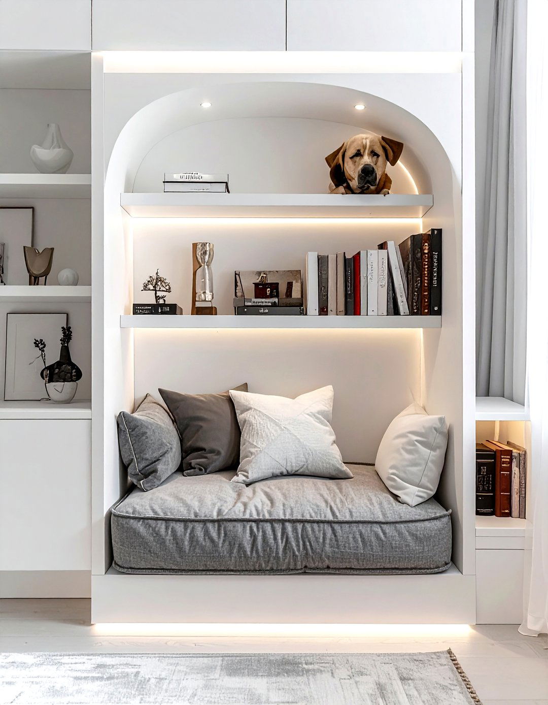 Dog Bed Nook - 30 dog-friendly decor ideas