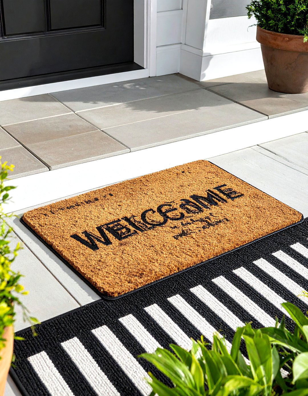 Door mat - 30 back porch decor ideas