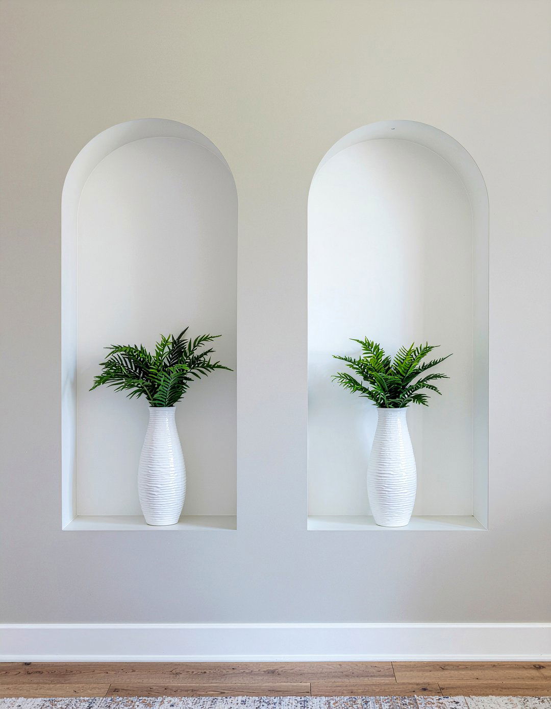 Double Arched Wall Niche - 30 living room wall niches