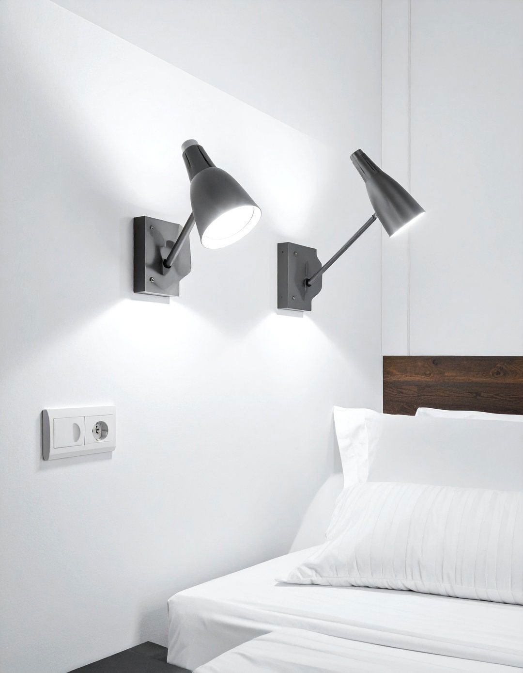 Double Arm Bedside Light - 30 bedroom sconce ideas